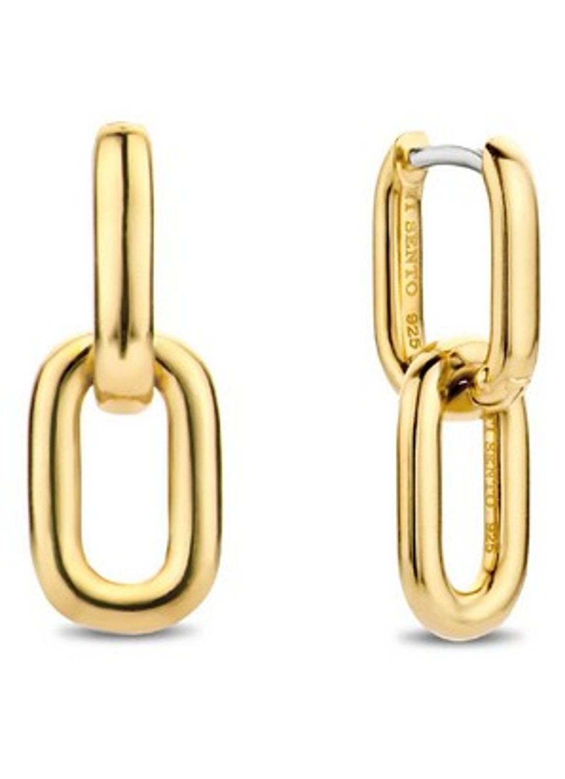TI SENTO - Milano Oorringen verguld 7831SY - voorkant goud
