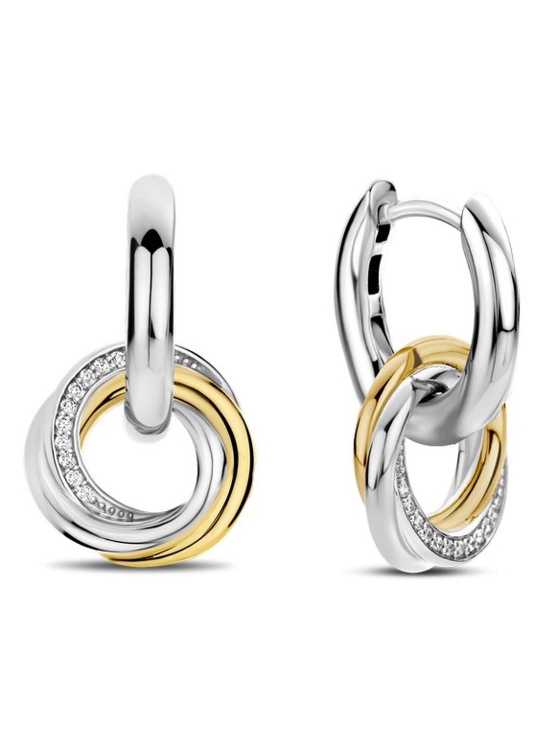 TI SENTO - Milano Oorringen verguld 7976ZY - detail goud