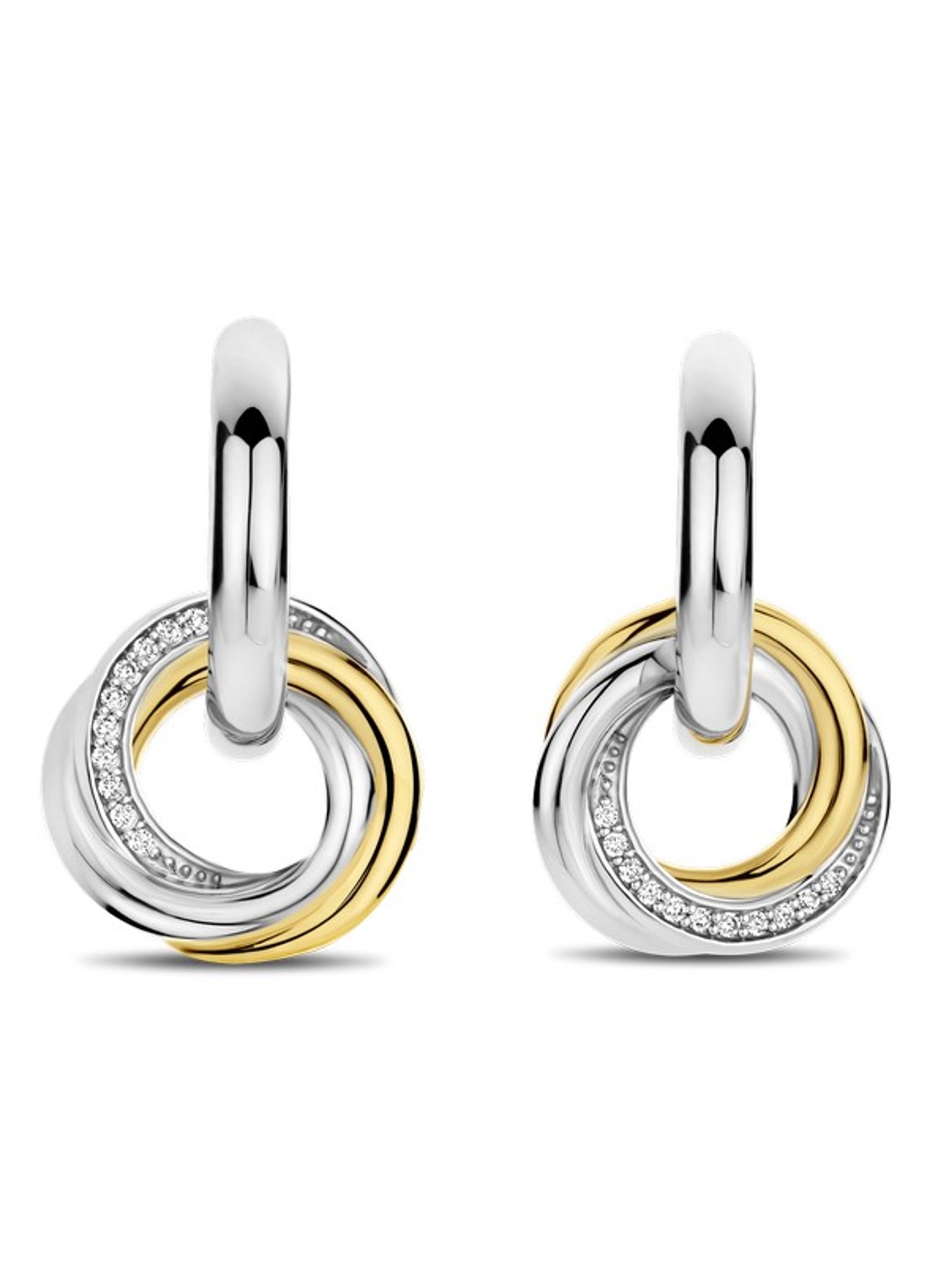TI SENTO - Milano Oorringen verguld 7976ZY - voorkant 2 goud