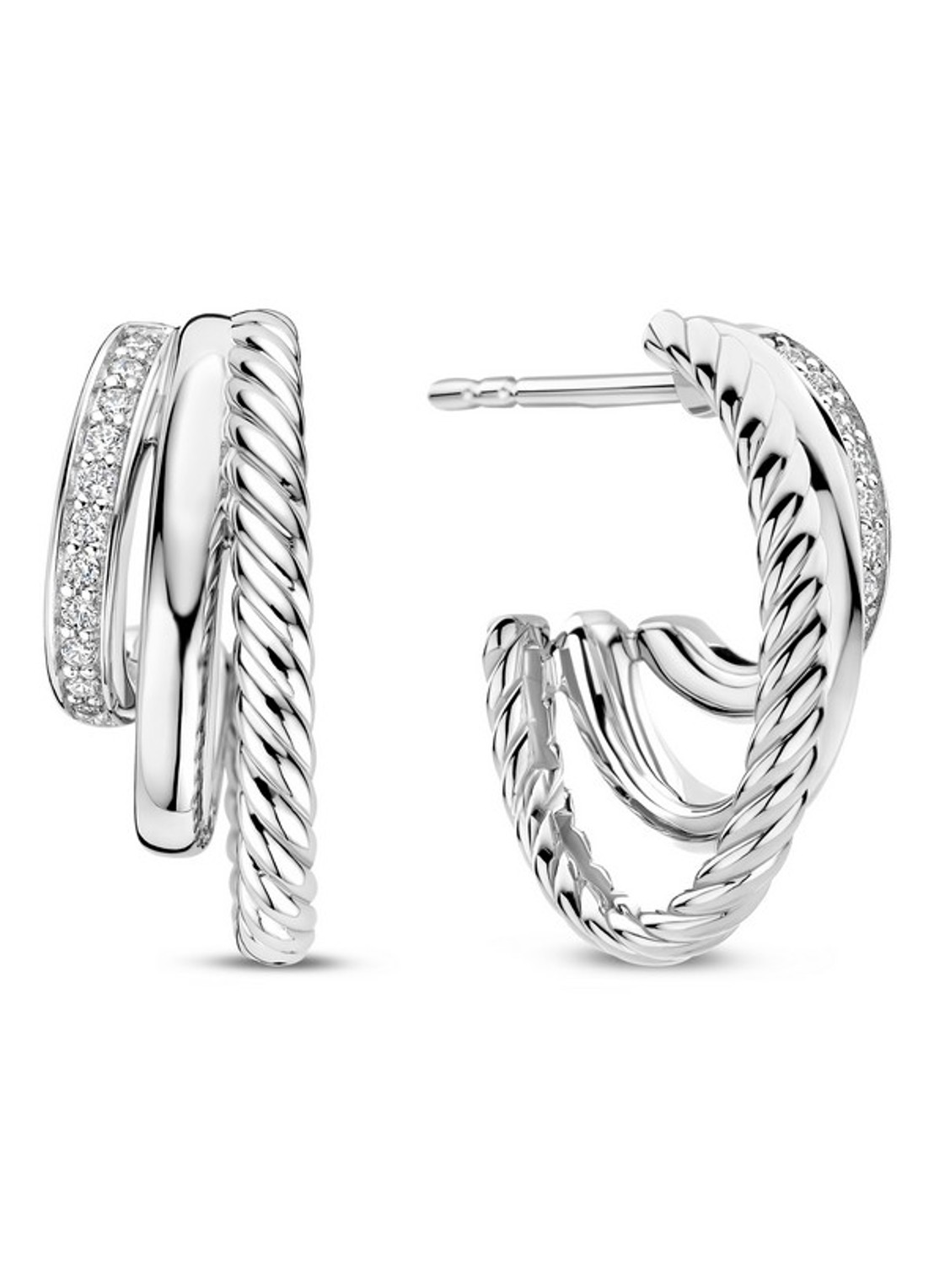 TI SENTO - Milano Oorstekers 78068ZI - voorkant 3 zilver