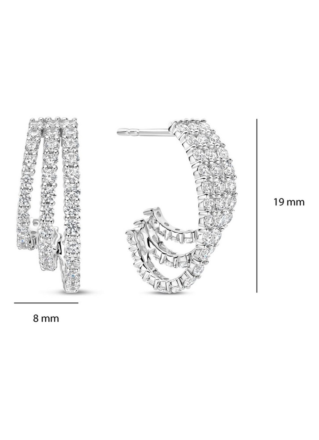 TI SENTO - Milano Oorstekers 78069ZI - detail 4 zilver