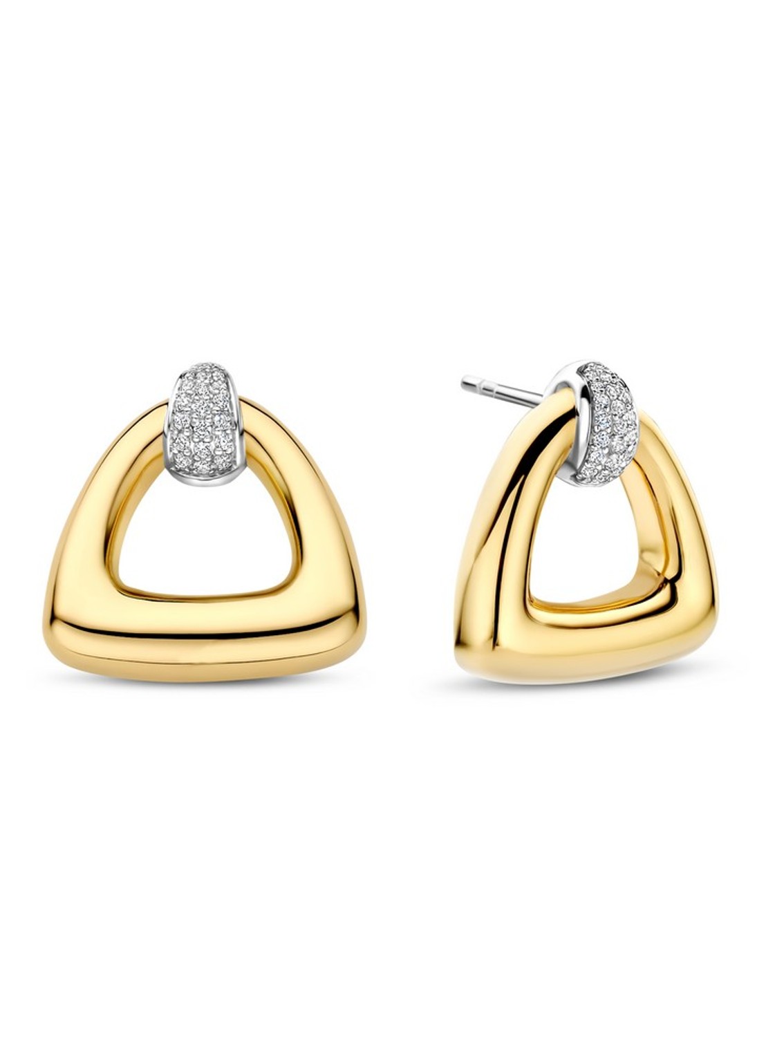 TI SENTO - Milano Oorstekers verguld 78034ZY - voorkant 3 goud