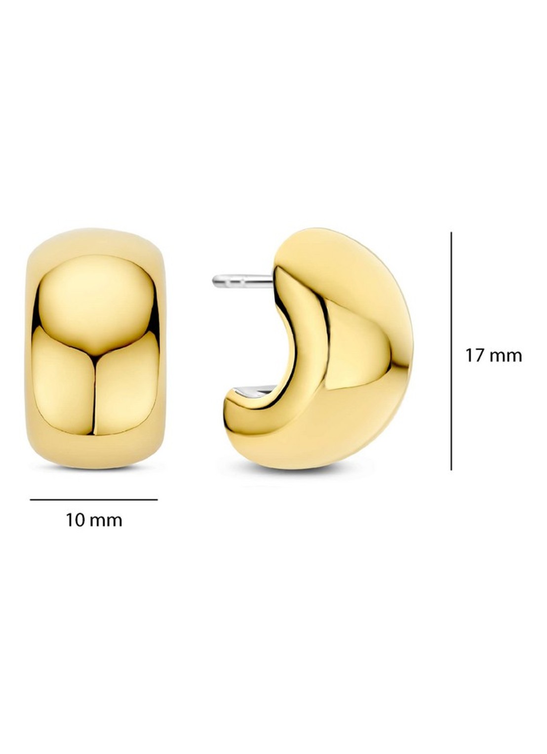 TI SENTO - Milano Oorstekers verguld 78048SY - detail 2 goud