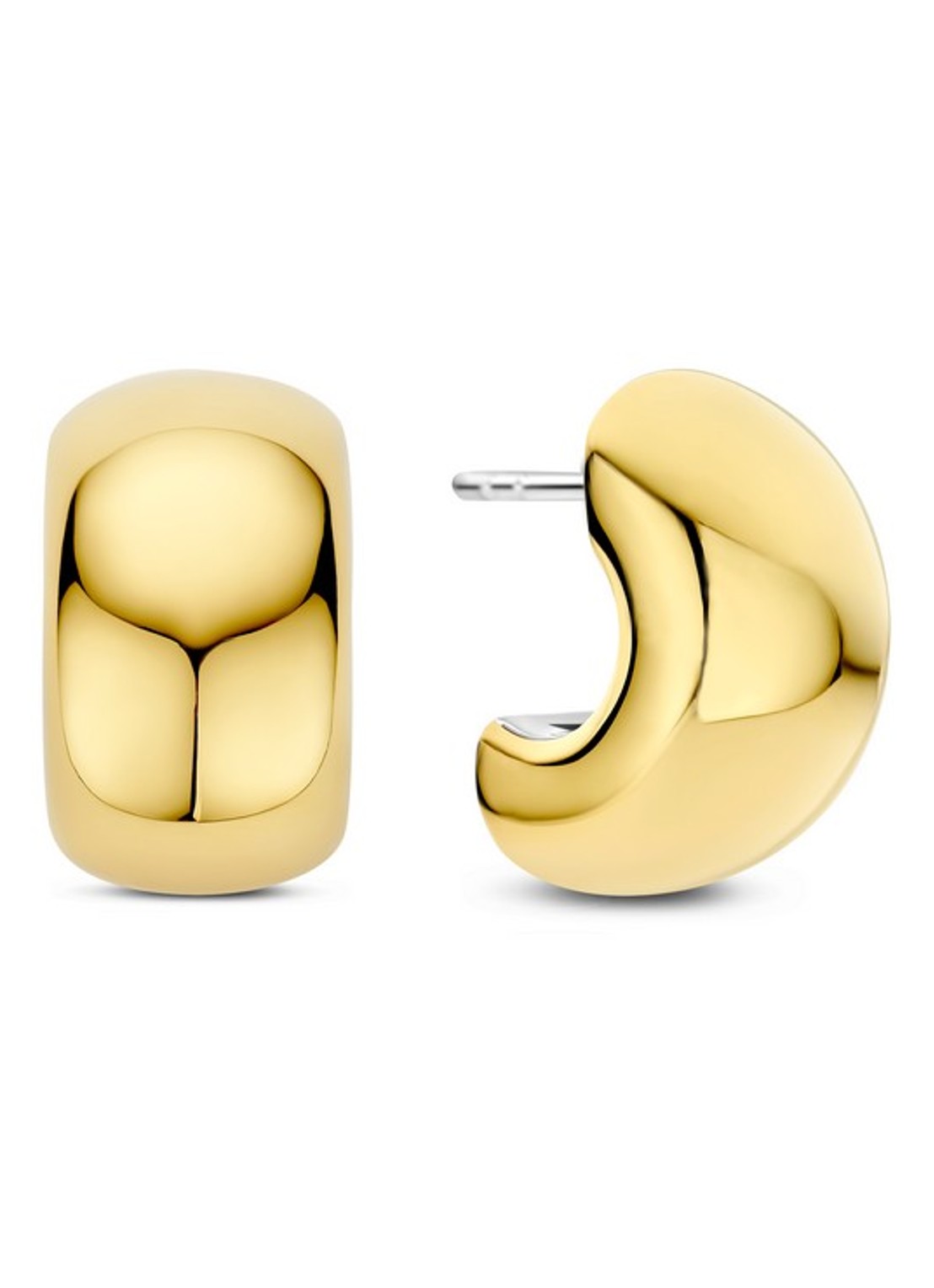 TI SENTO - Milano Oorstekers verguld 78048SY - voorkant 3 goud