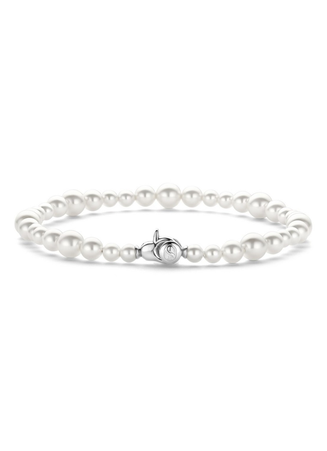 TI SENTO - Milano  Parelarmband van zilver 23074PW - voorkant parelmoer