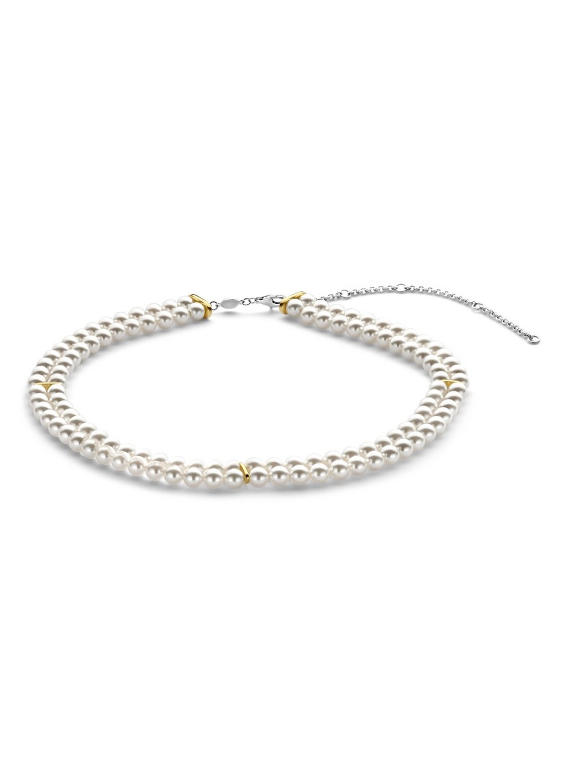 TI SENTO - Milano Parelketting 34098YP - detail parelmoer