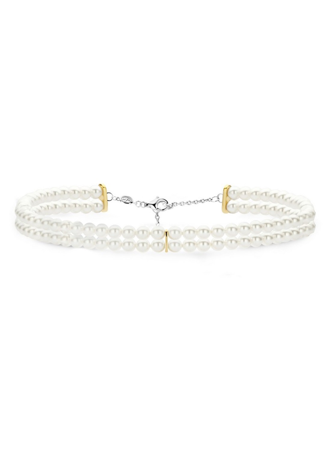 TI SENTO - Milano Parelketting 34098YP - voorkant 3 parelmoer