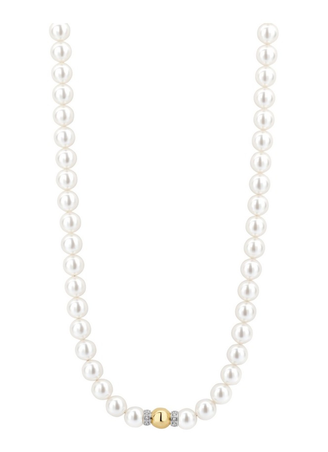 TI SENTO - Milano Parelketting 34112YP - voorkant parelmoer