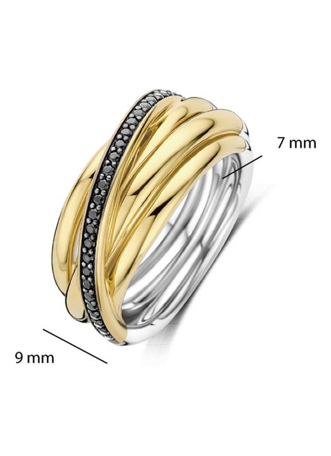 TI SENTO - Milano Ring 12318BY - detail 3 goud