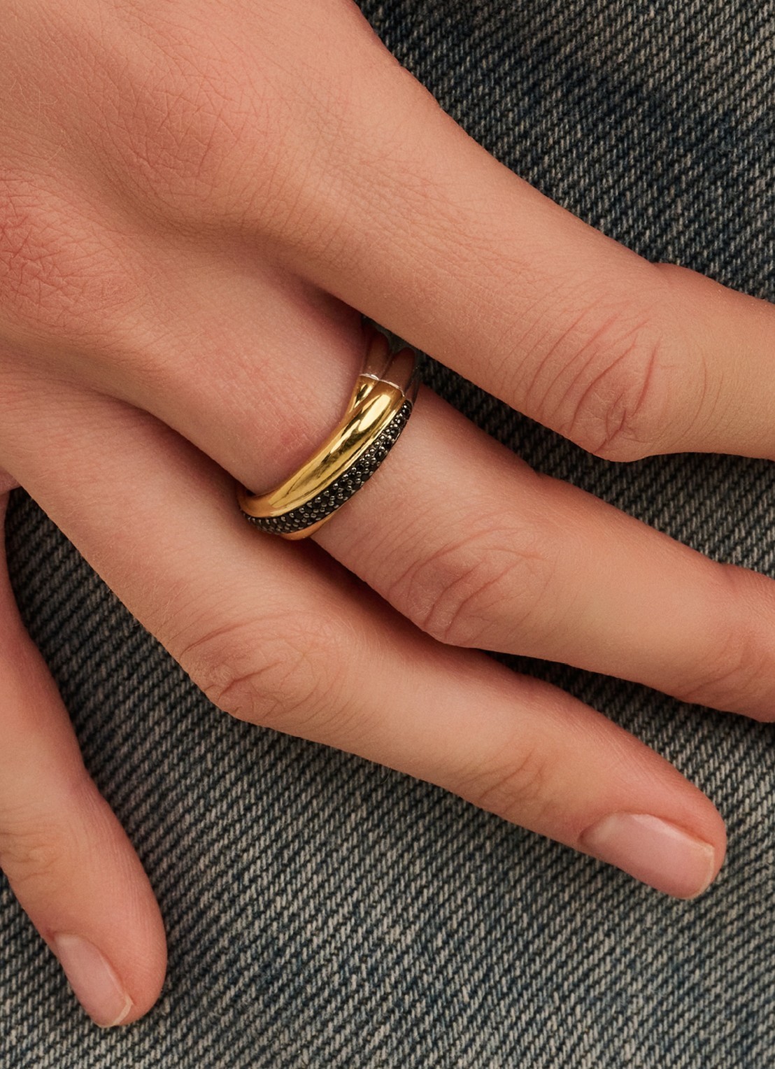 TI SENTO - Milano Ring 12343BY - voorkant 5 goud