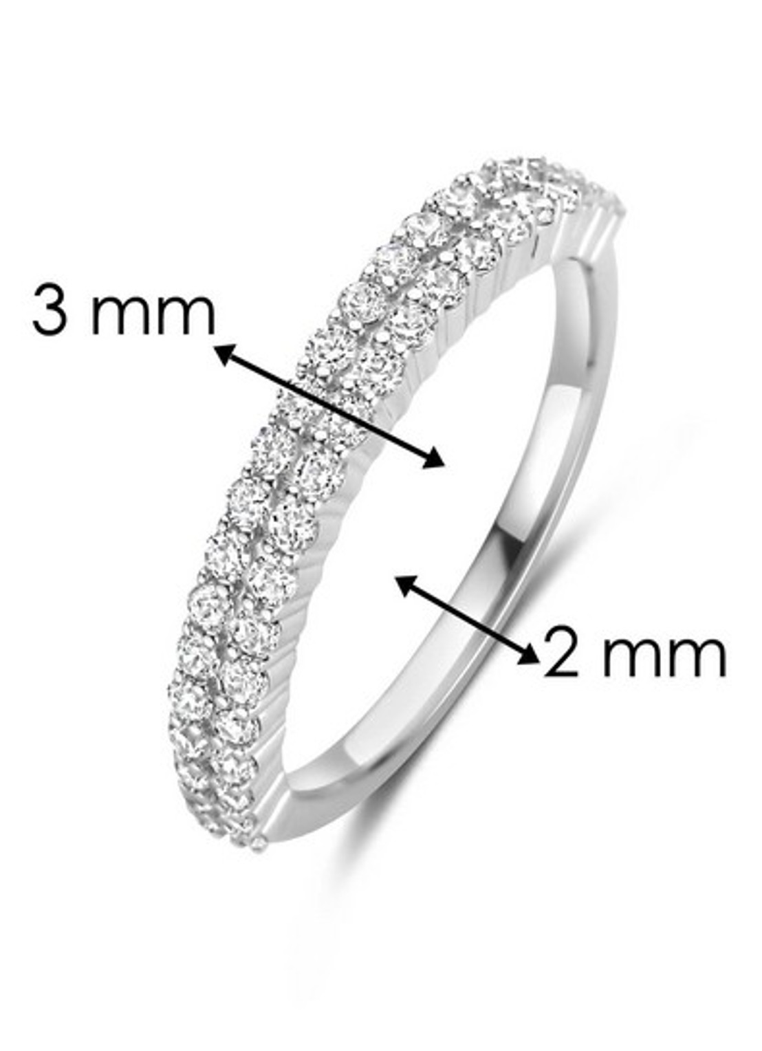 TI SENTO - Milano Ring 12366ZI - detail 4 zilver