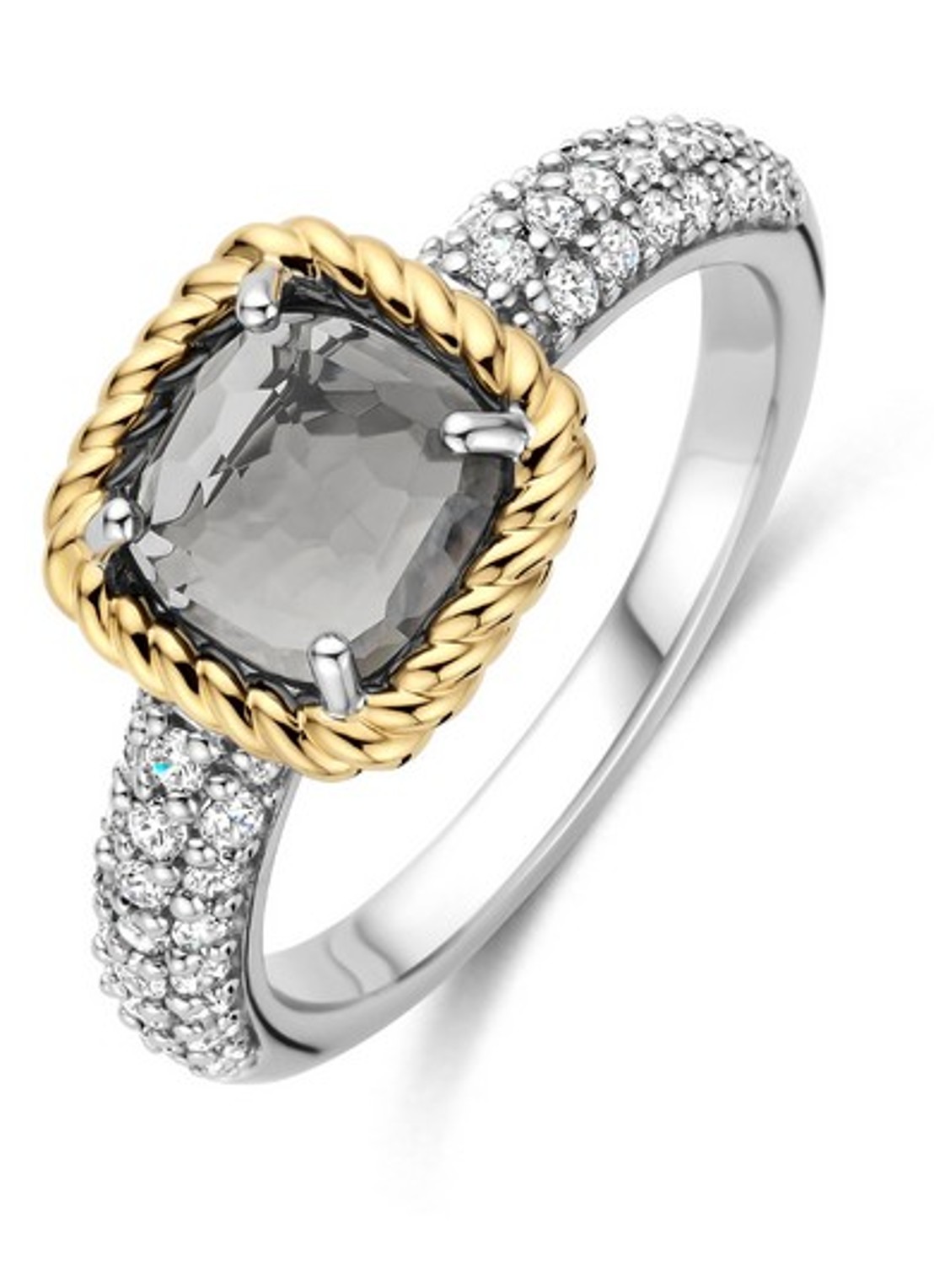 TI SENTO - Milano Ring 12399GG - voorkant 6 zilver