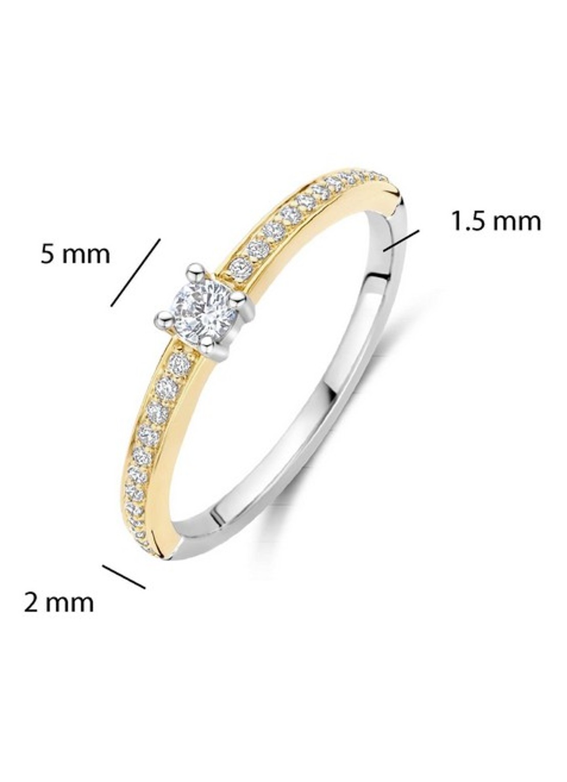 TI SENTO - Milano Ring 12400ZY - detail 3 goud
