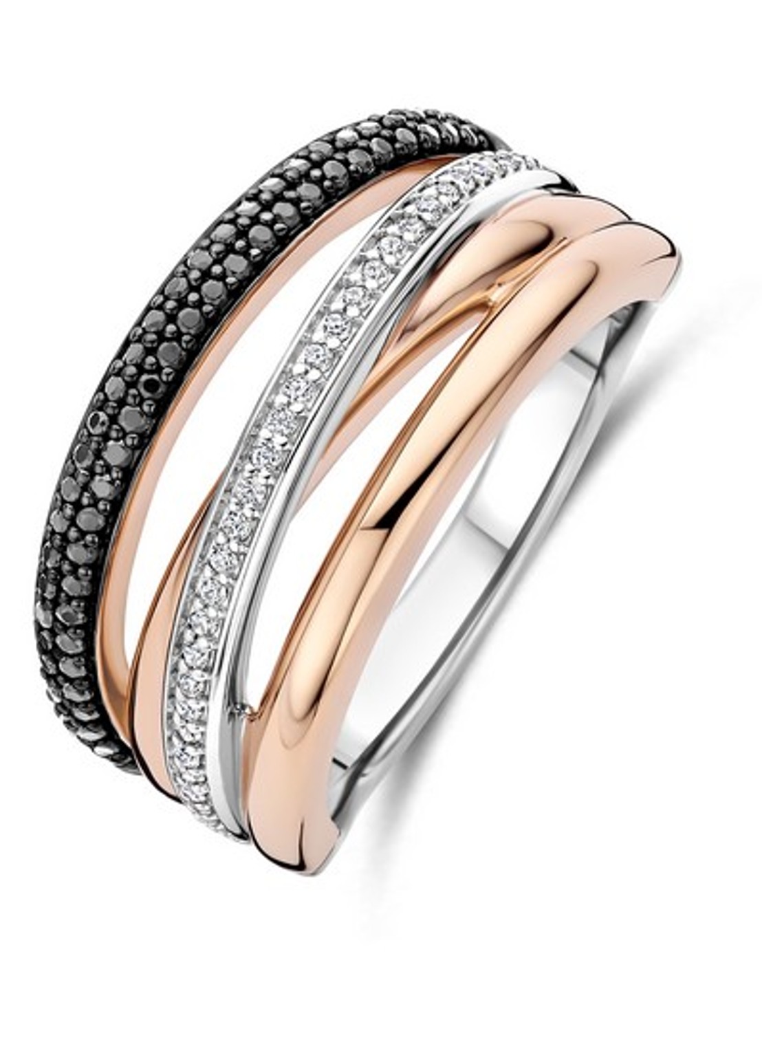 TI SENTO - Milano Ring 12402BR - voorkant roségoud