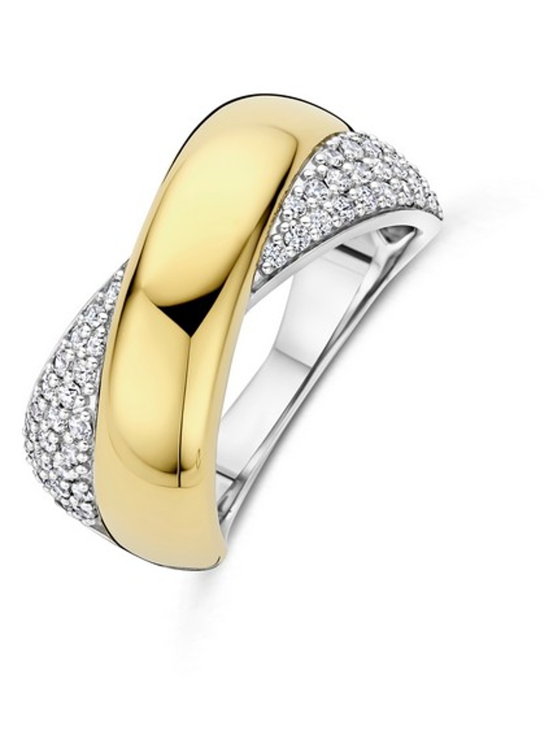 TI SENTO - Milano Ring 12404ZY - voorkant goud