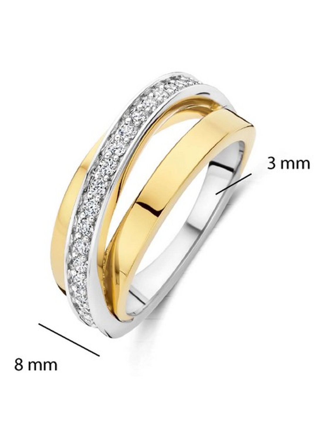 TI SENTO - Milano Ring 12405ZY - detail 5 goud