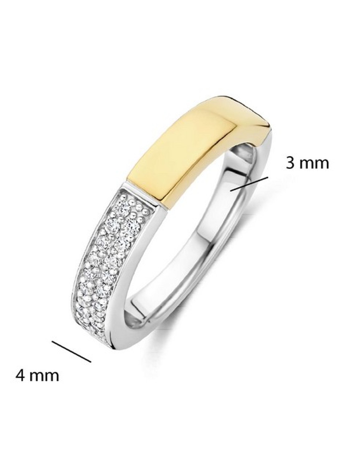 TI SENTO - Milano Ring 12407ZY - detail 5 zilver