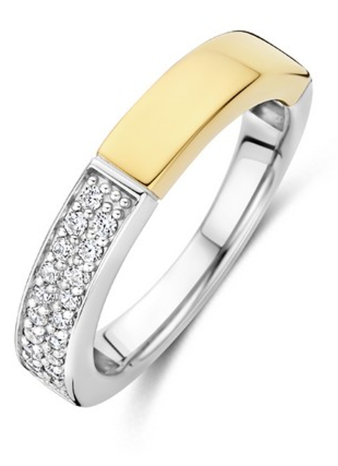 TI SENTO - Milano Ring 12407ZY - voorkant zilver