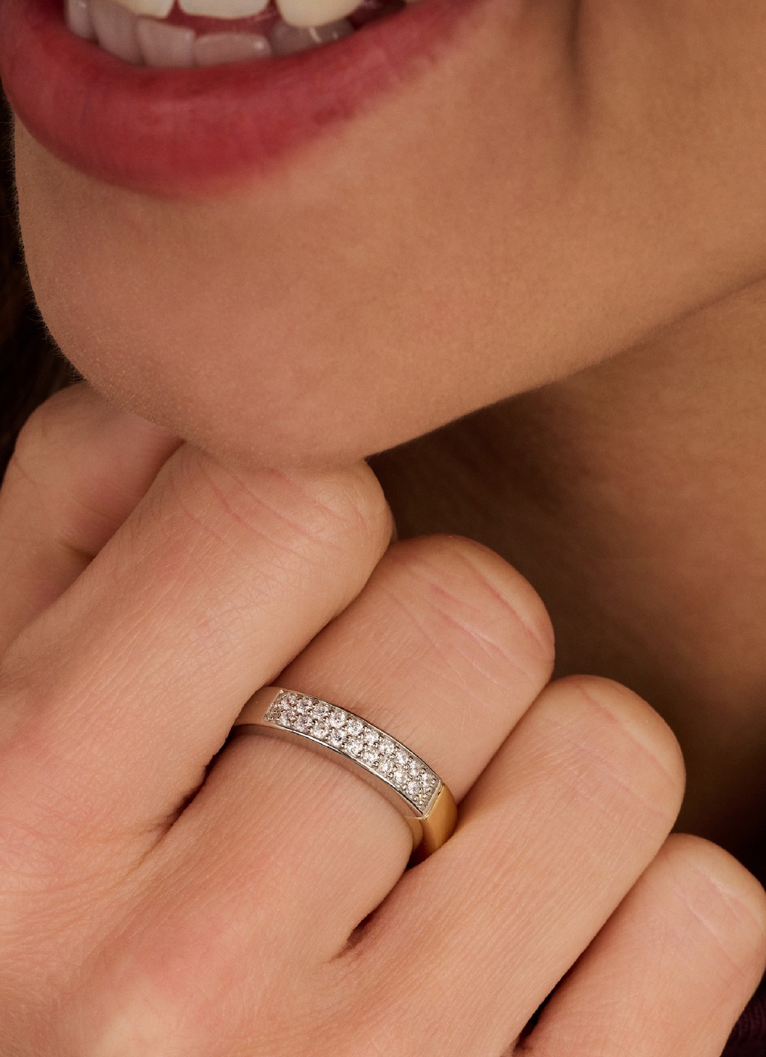 TI SENTO - Milano Ring 12407ZY - voorkant 2 zilver