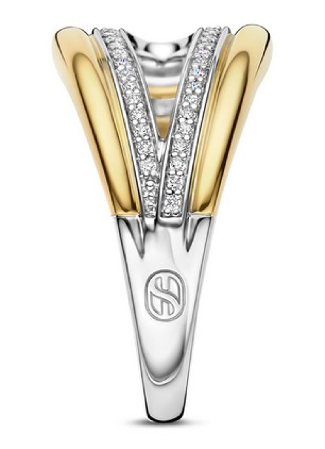 TI SENTO - Milano Ring 12408ZY - detail 3 goud