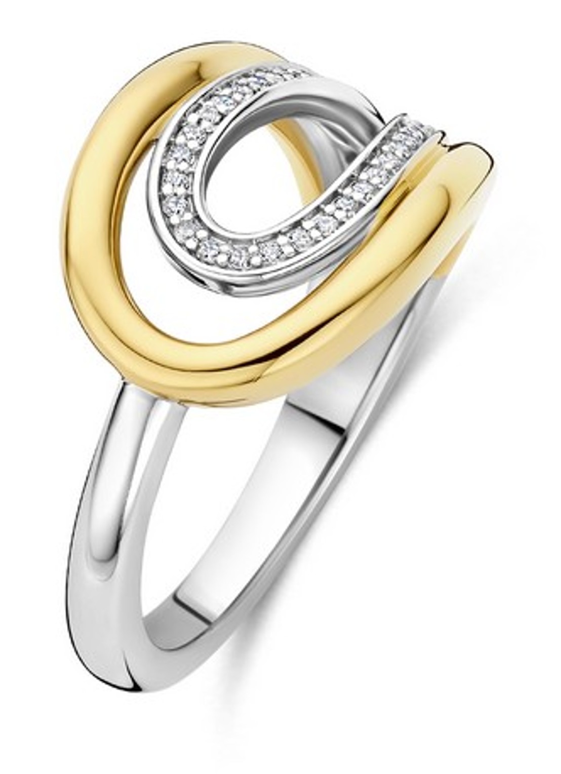 TI SENTO - Milano Ring 12408ZY - voorkant goud