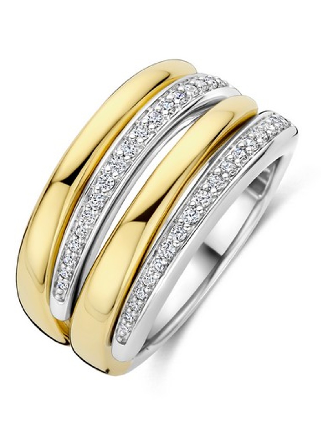 TI SENTO - Milano Ring 12409ZY - voorkant goud