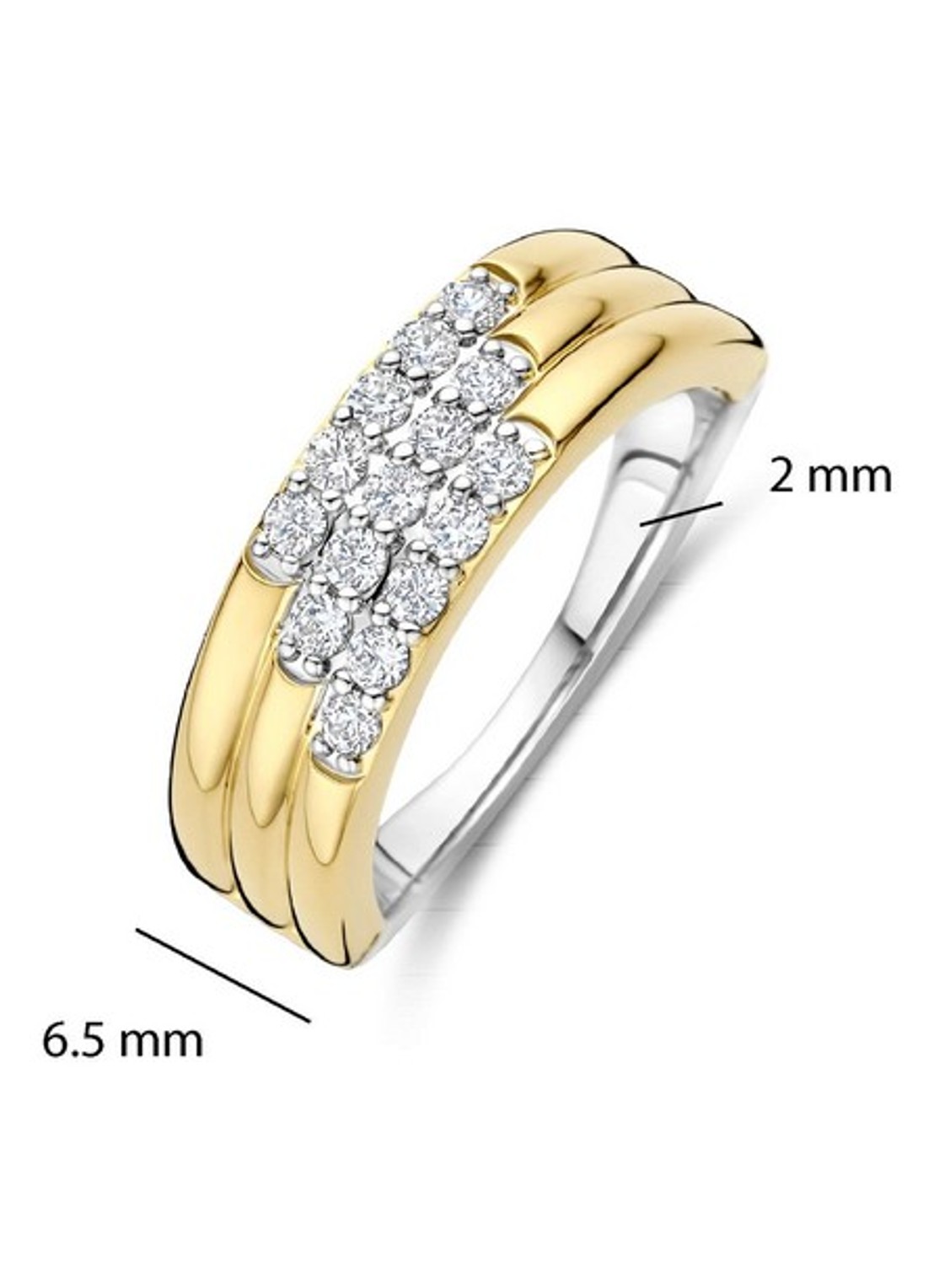 TI SENTO - Milano Ring 12411ZY - detail 3 goud