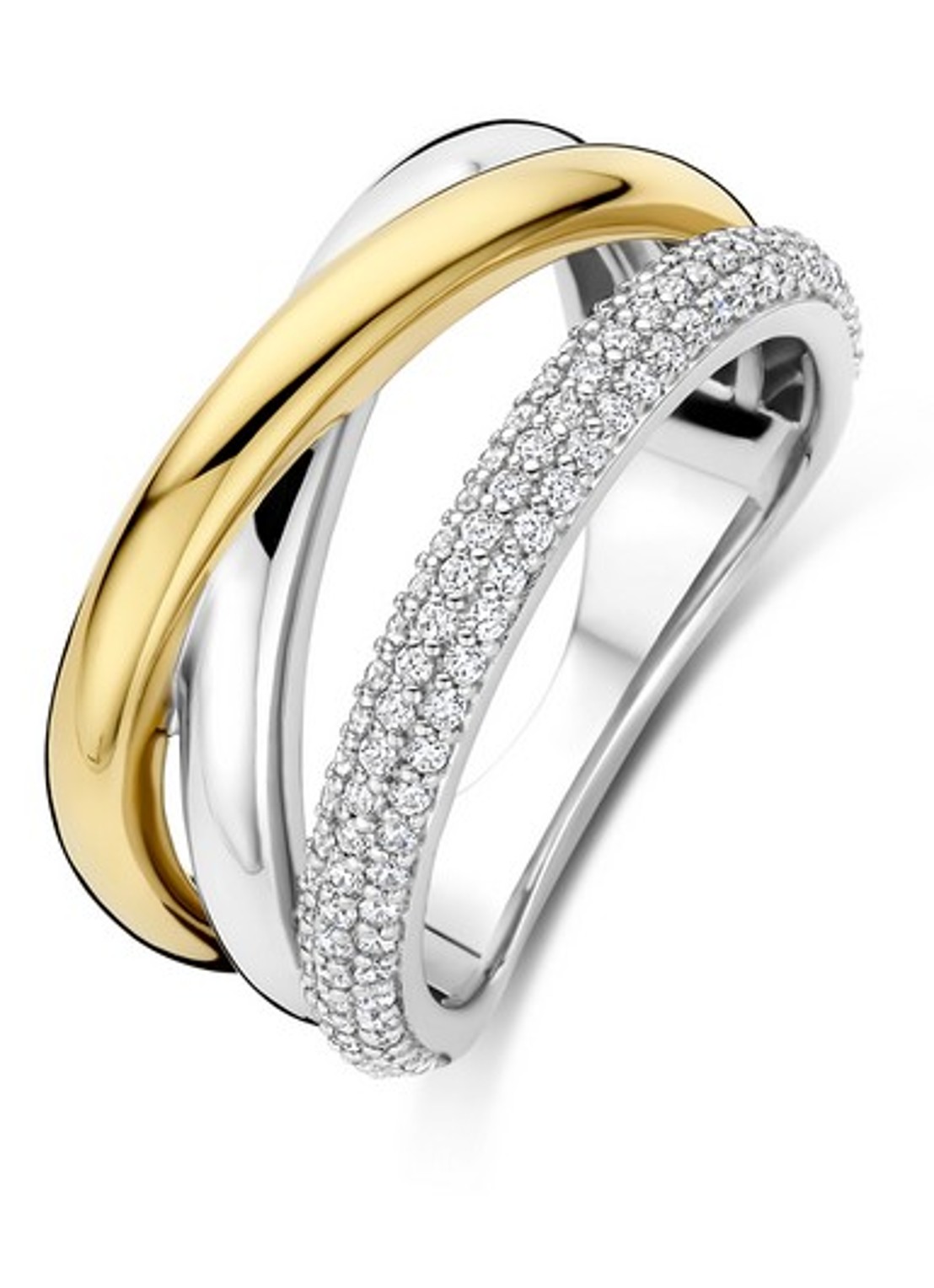 TI SENTO - Milano Ring 12422ZY - voorkant 4 zilver