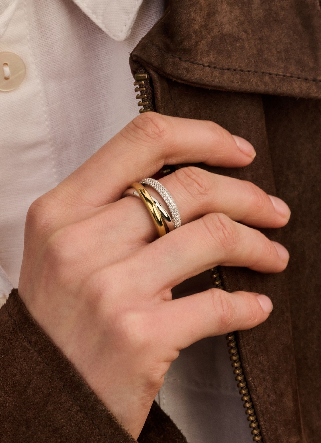 TI SENTO - Milano Ring 12422ZY - voorkant 5 zilver