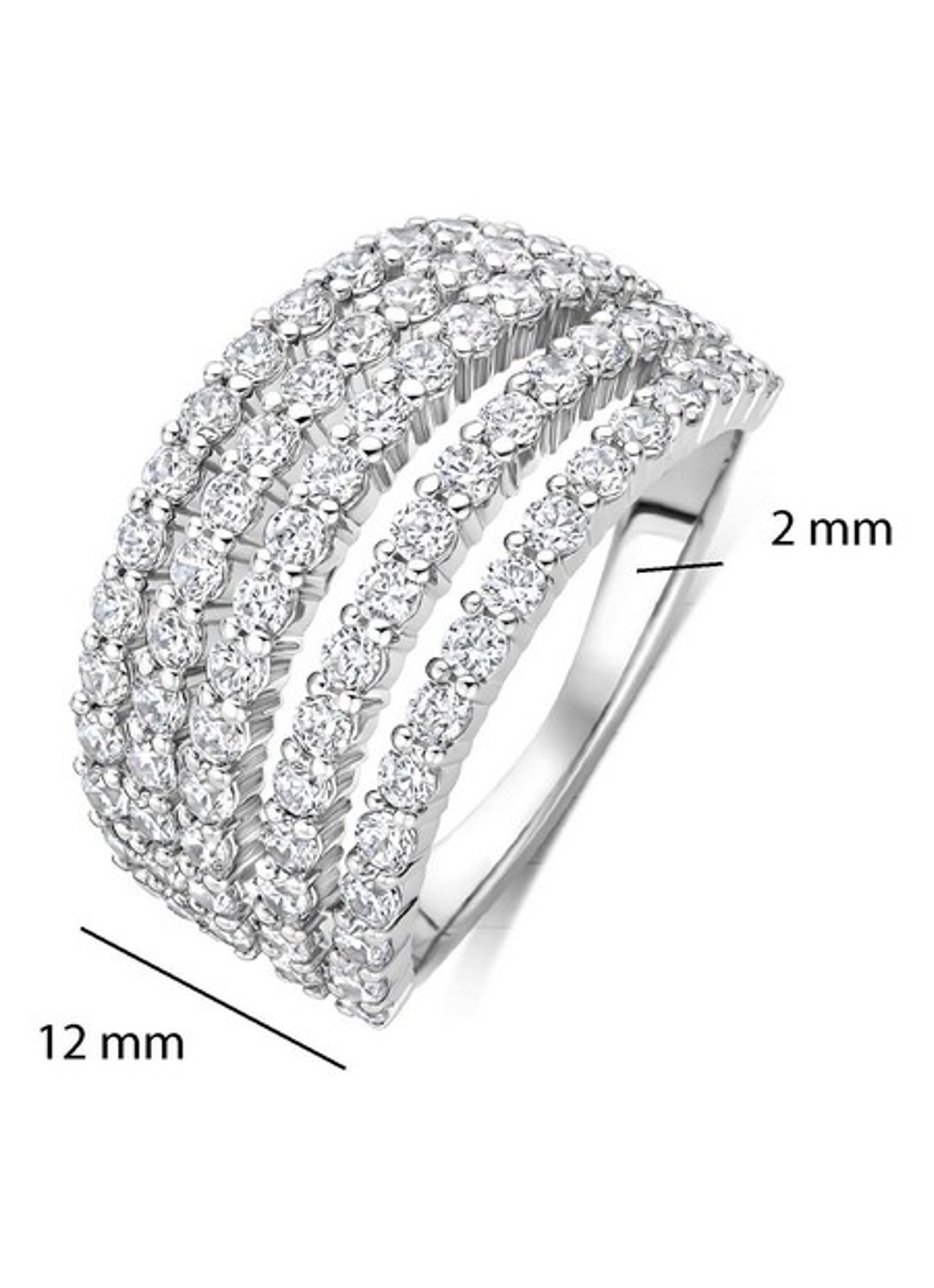 TI SENTO - Milano Ring 12425ZI - detail 5 zilver