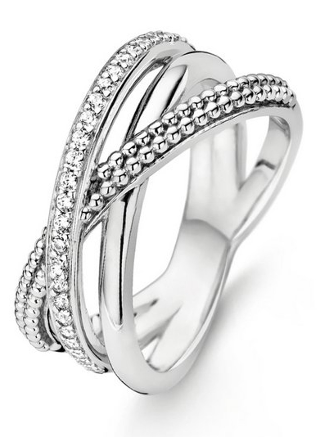 TI SENTO - Milano Ring van zilver 12022ZI - voorkant 4 zilver