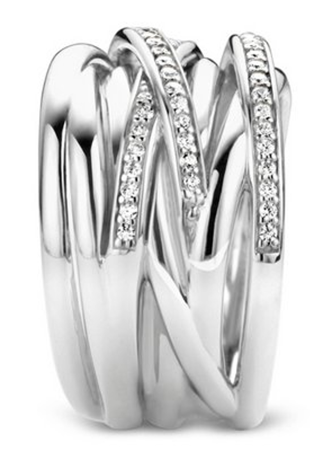 TI SENTO - Milano Ring van zilver 12067ZI - detail 4 zilver