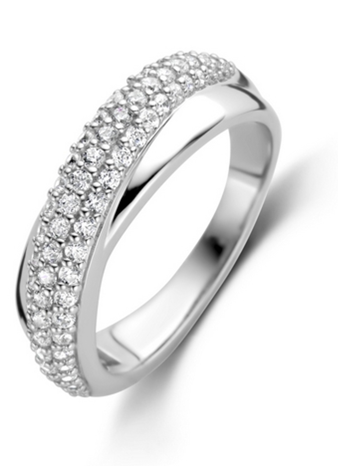 TI SENTO - Milano Ring van zilver 12281ZI - voorkant zilver