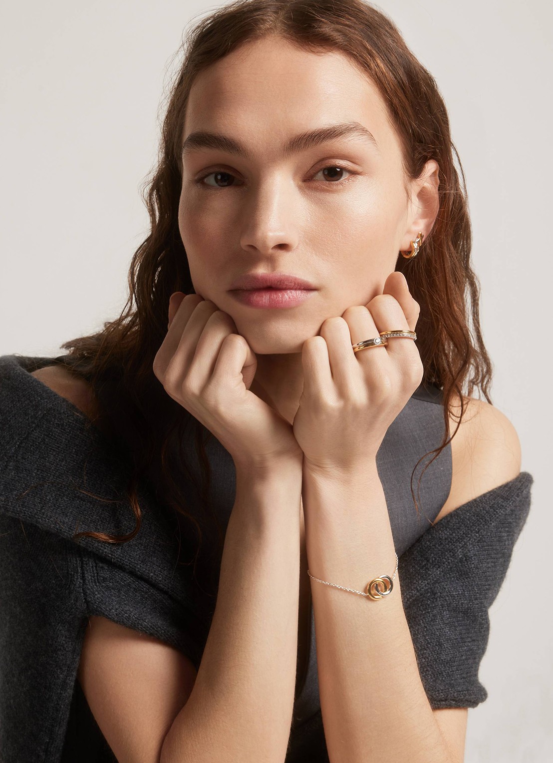 TI SENTO - Milano Ring van zilver 12345ZY - voorkant 2 goud