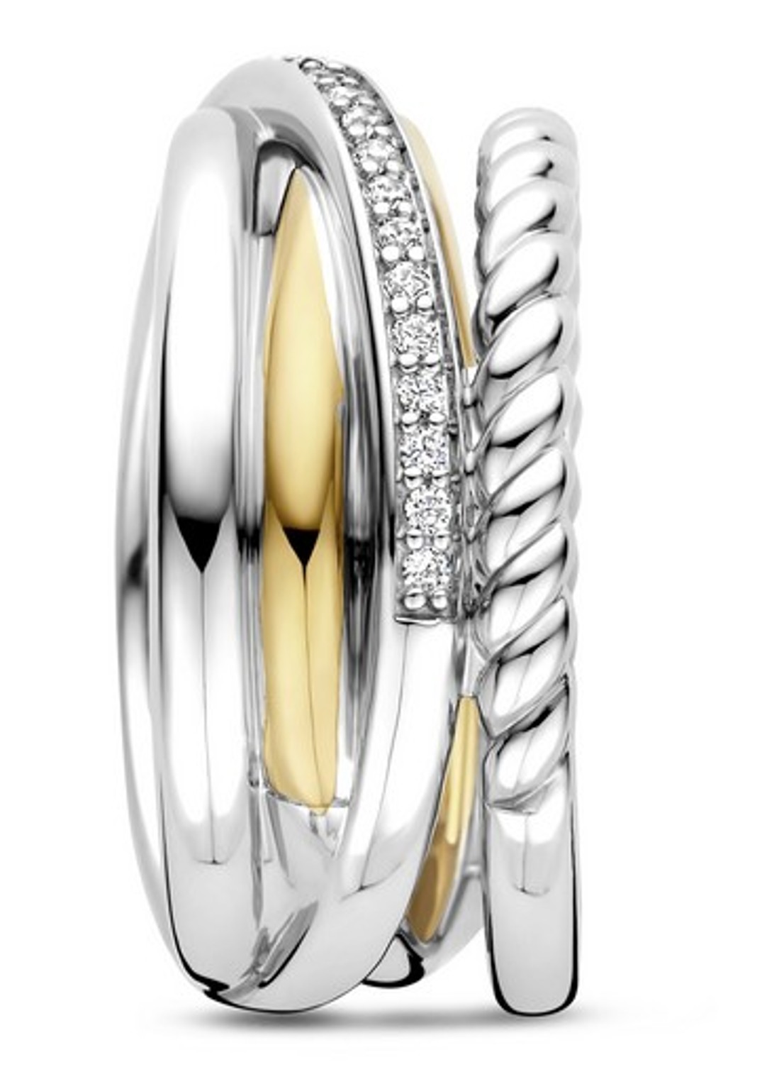 TI SENTO - Milano Ring van zilver 12384ZY - detail 3 zilver