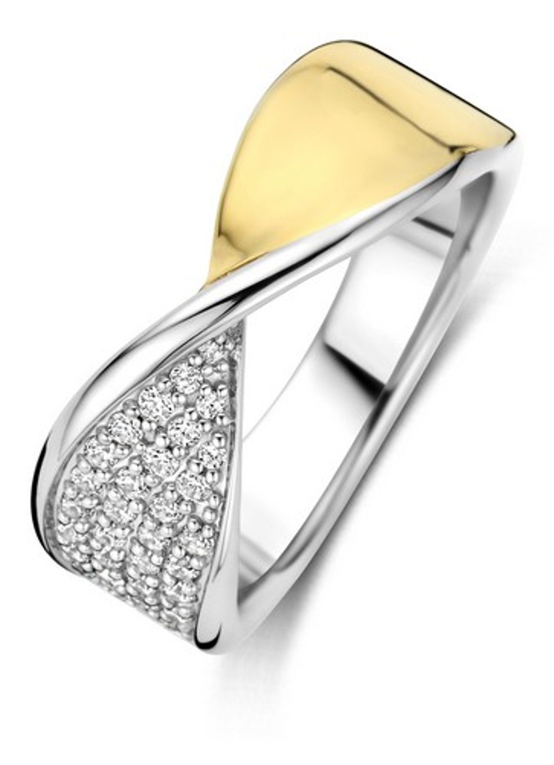 TI SENTO - Milano Ring van zilver 12393ZY - voorkant 4 zilver