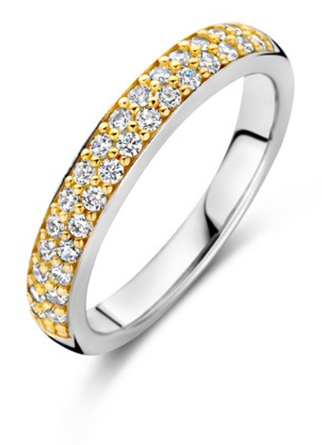 TI SENTO - Milano Ring van zilver 1414ZY - voorkant zilver