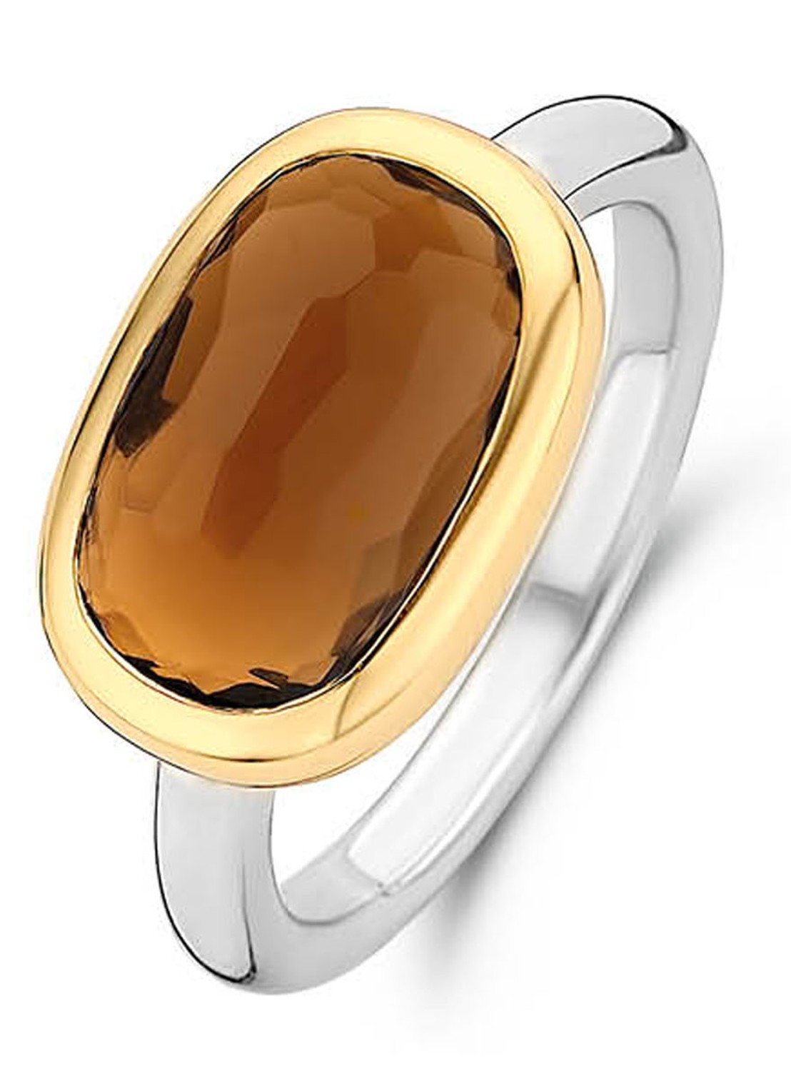 TI SENTO - Milano Ring van zilver met kristal 12178TB - voorkant 4 zilver