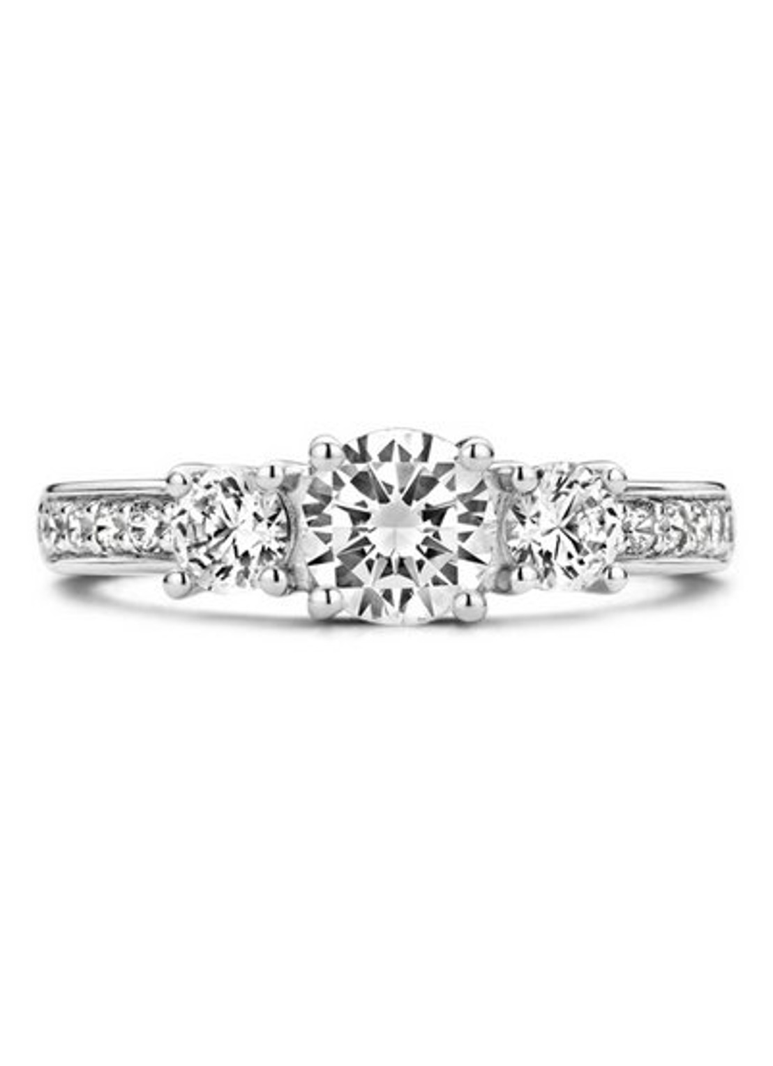 TI SENTO - Milano Ring van zilver met zirkonia 12044ZI - detail 3 zilver