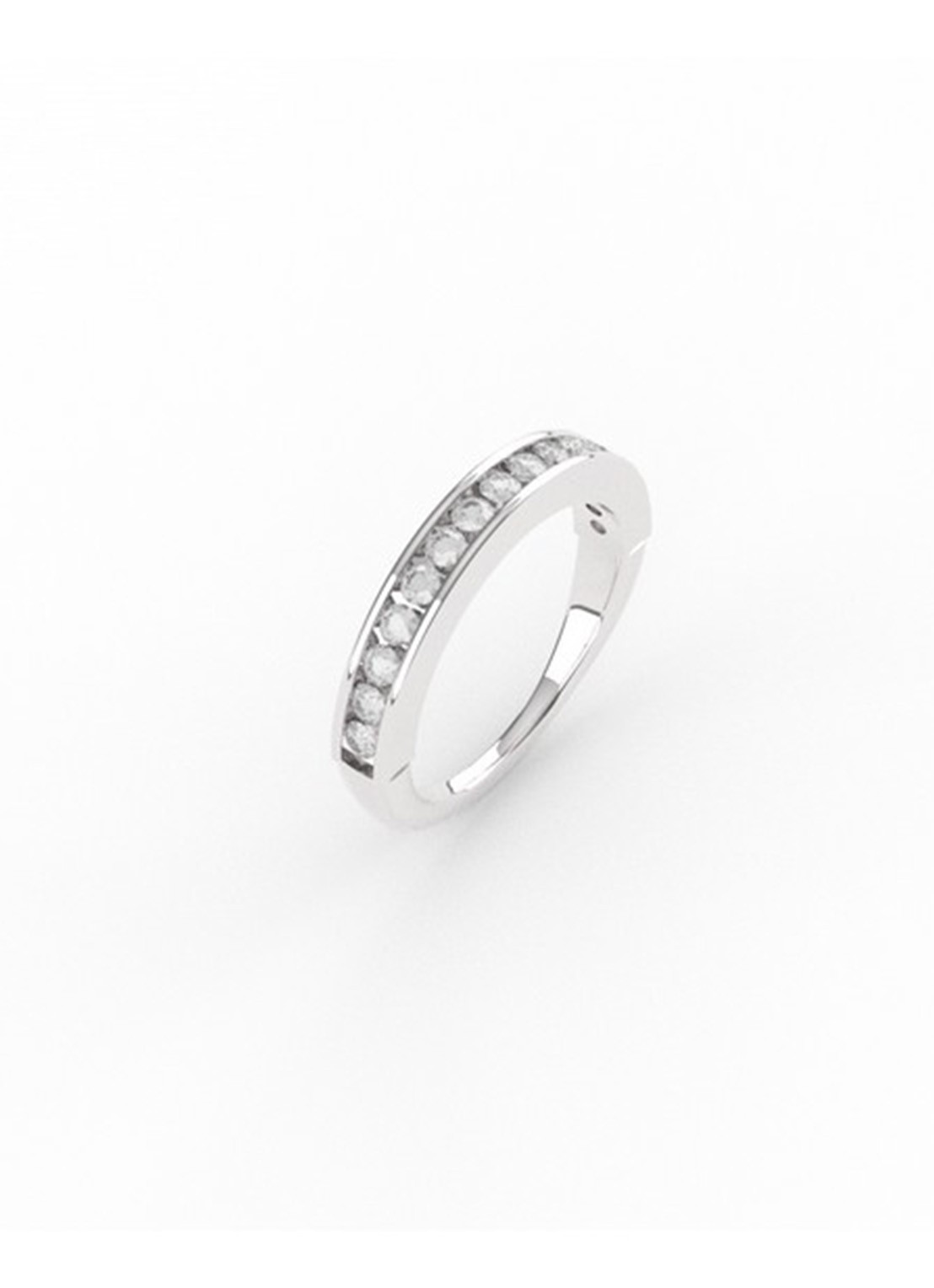 TI SENTO - Milano Ring van zilver met zirkonia 12336ZI - voorkant zilver