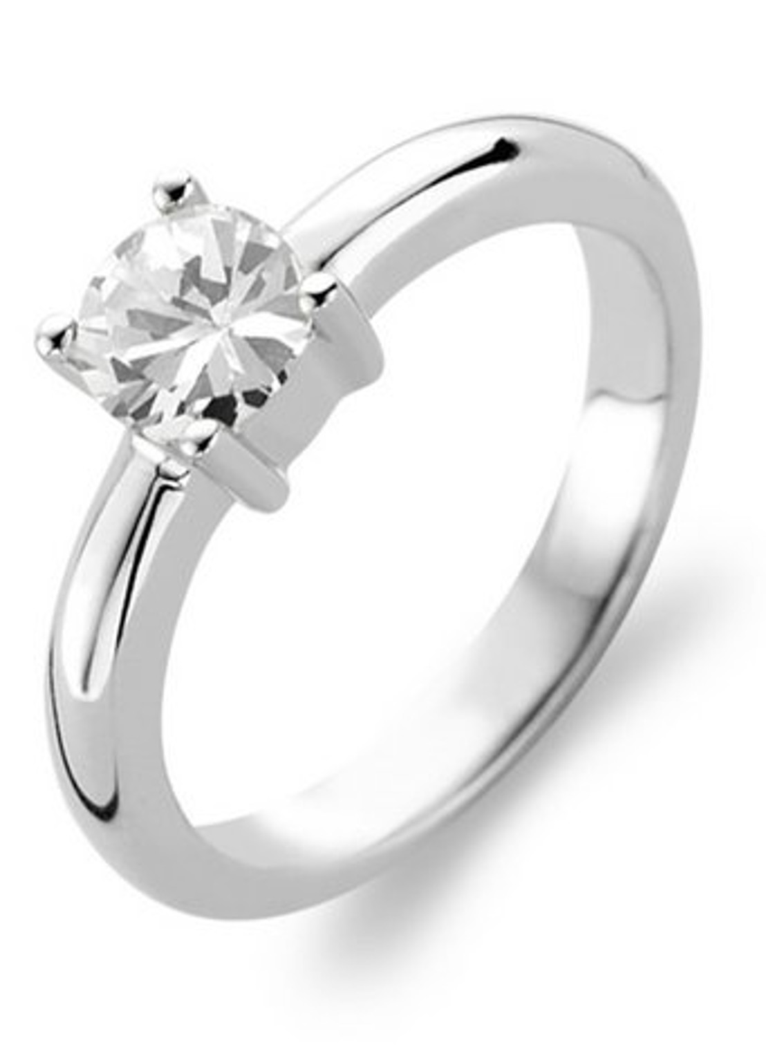 TI SENTO - Milano Ring van zilver met zirkonia 1463ZI - voorkant 4 zilver