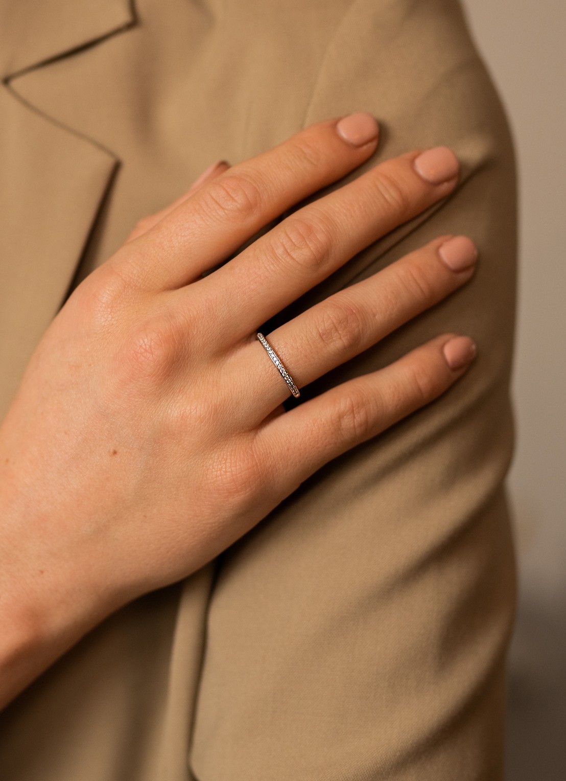 TI SENTO - Milano Ring van zilver met zirkonia 1923ZI - voorkant zilver