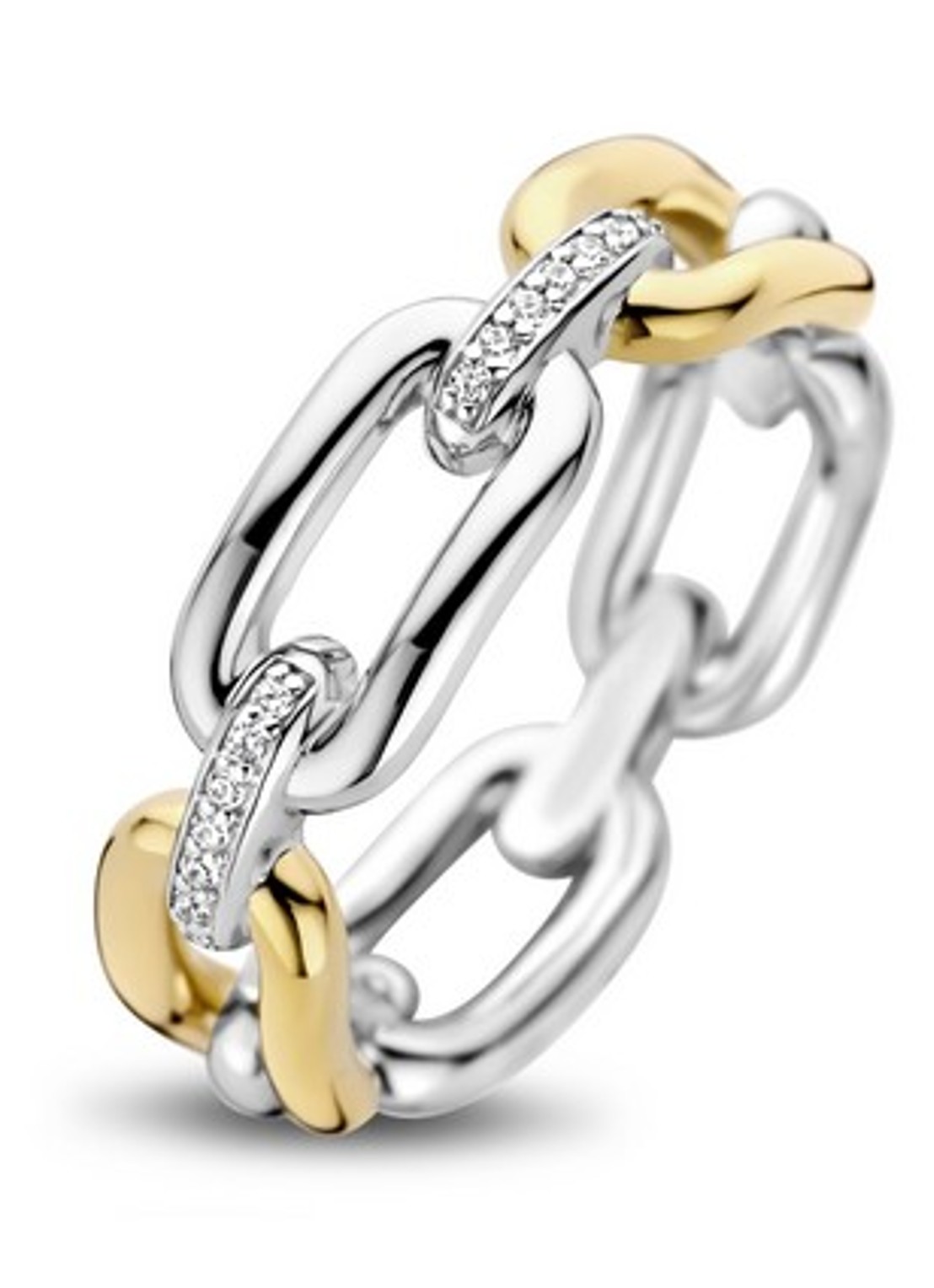 TI SENTO - Milano Ring verguld 12205YS - voorkant goud