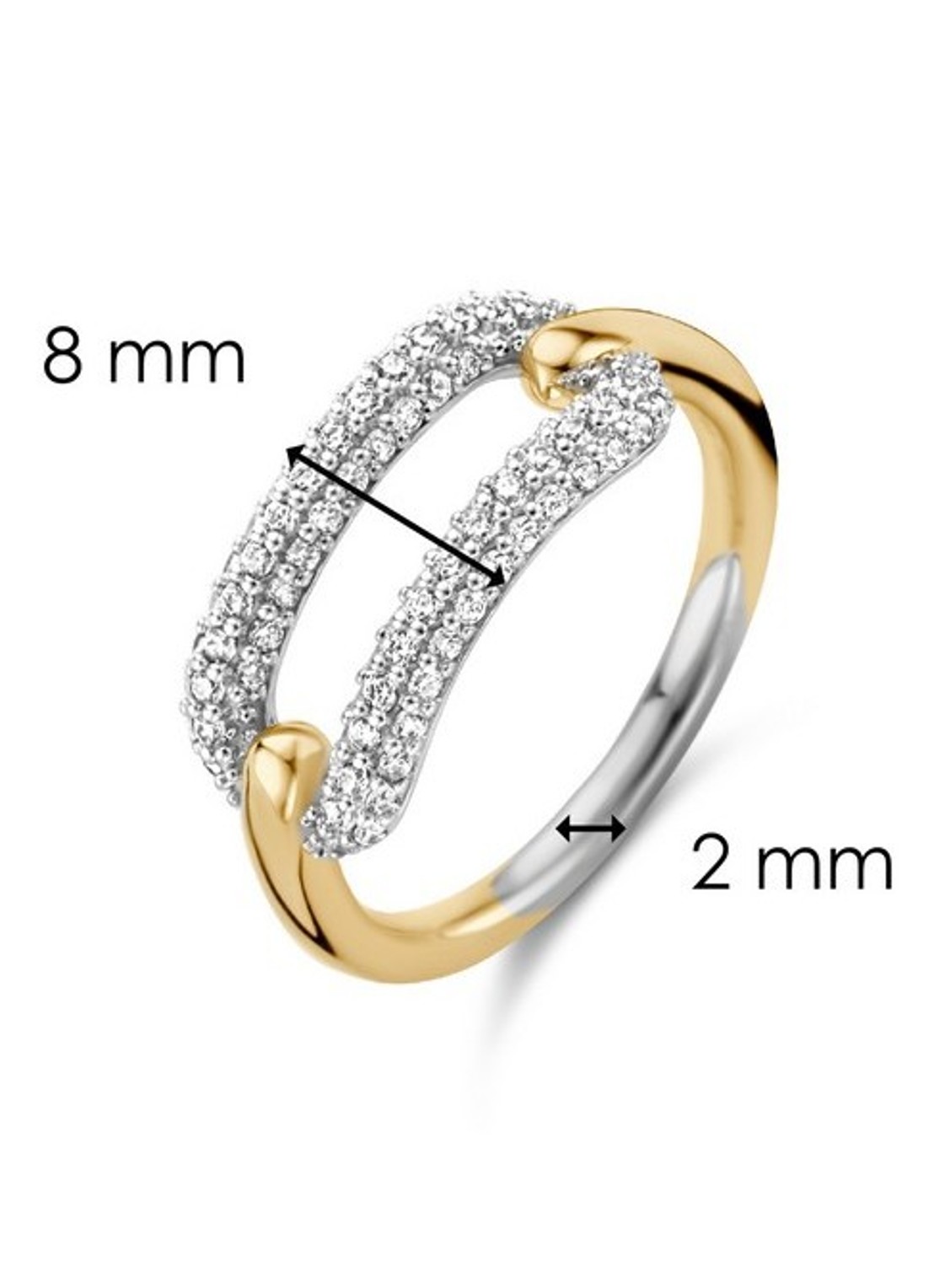 TI SENTO - Milano Ring verguld 12228ZY - detail 5 goud