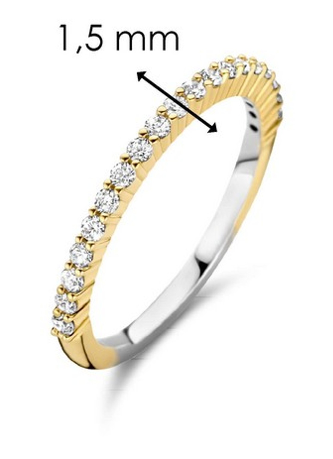 TI SENTO - Milano Ring verguld 12268ZY - detail 6 goud