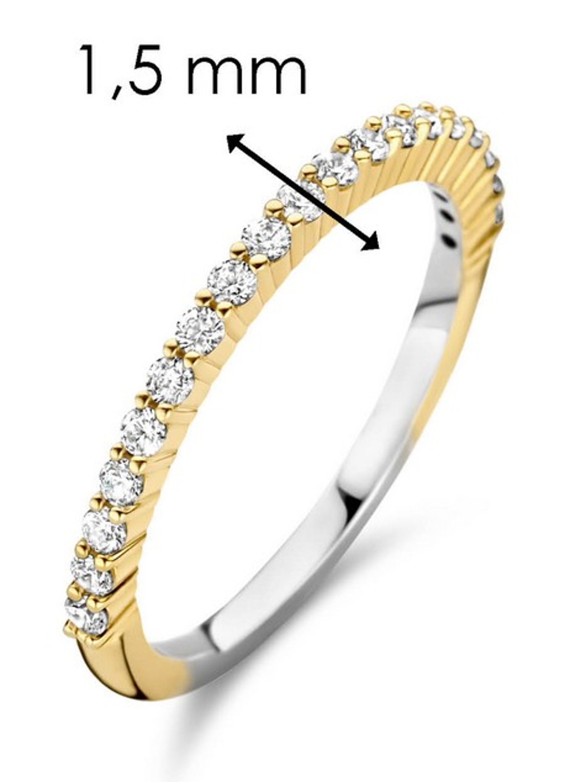 TI SENTO - Milano Ring verguld 12268ZY - detail 8 goud
