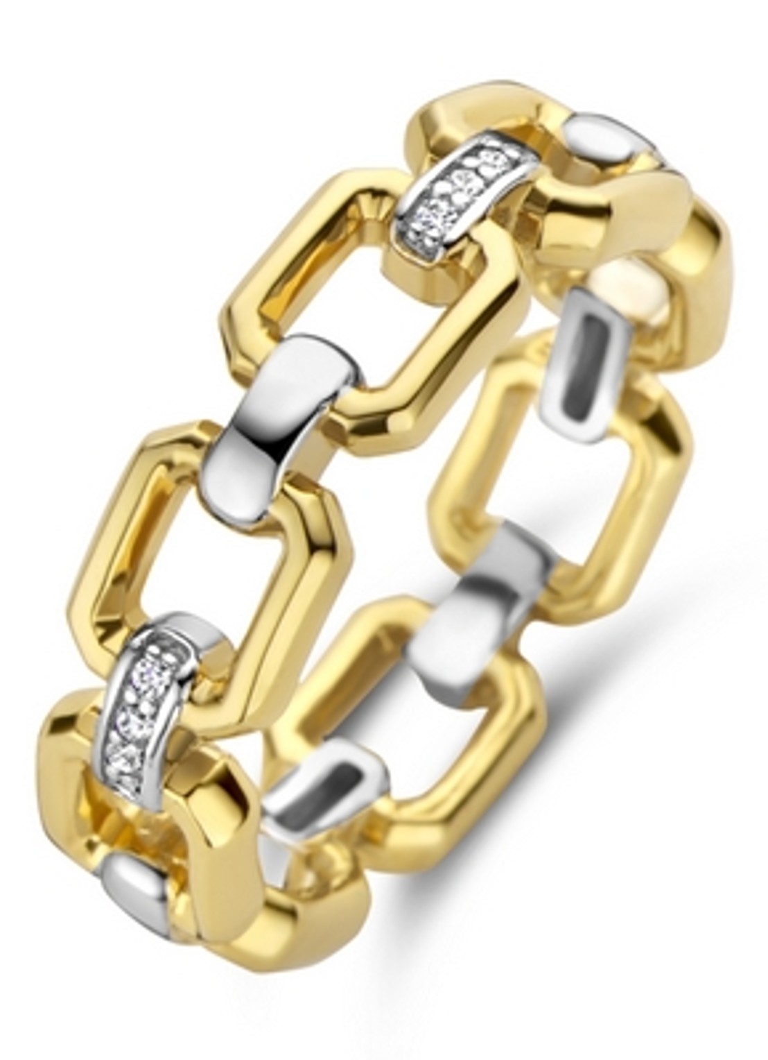 TI SENTO - Milano  Ring verguld 12292ZY - voorkant goud