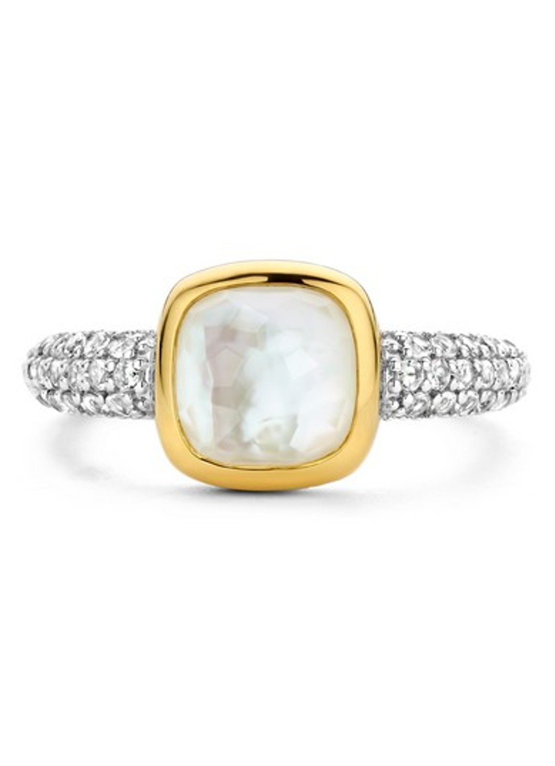 TI SENTO - Milano Ring verguld 12331MW - voorkant goud