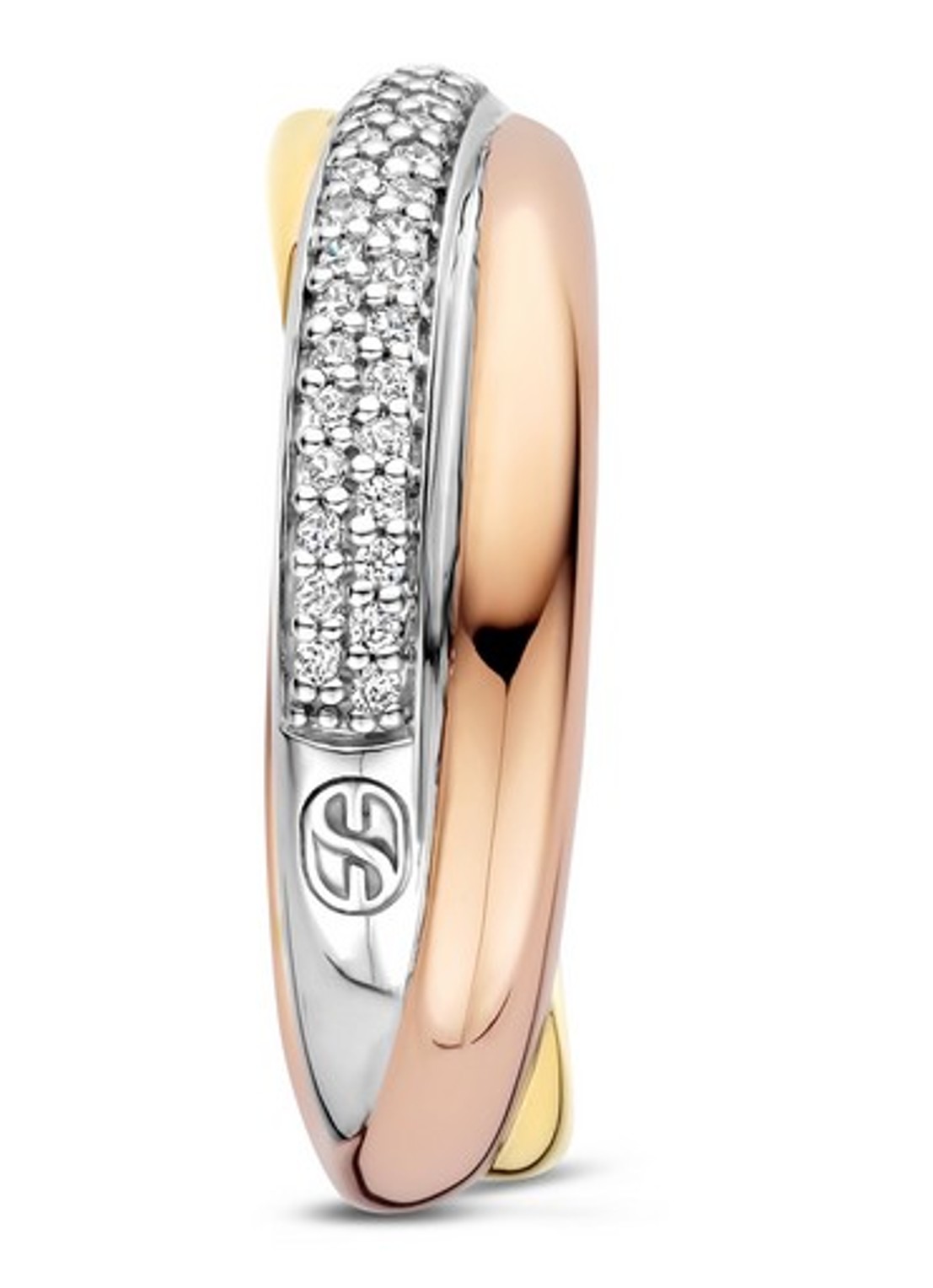 TI SENTO - Milano Ring verguld 12343ZT - detail 4 goud