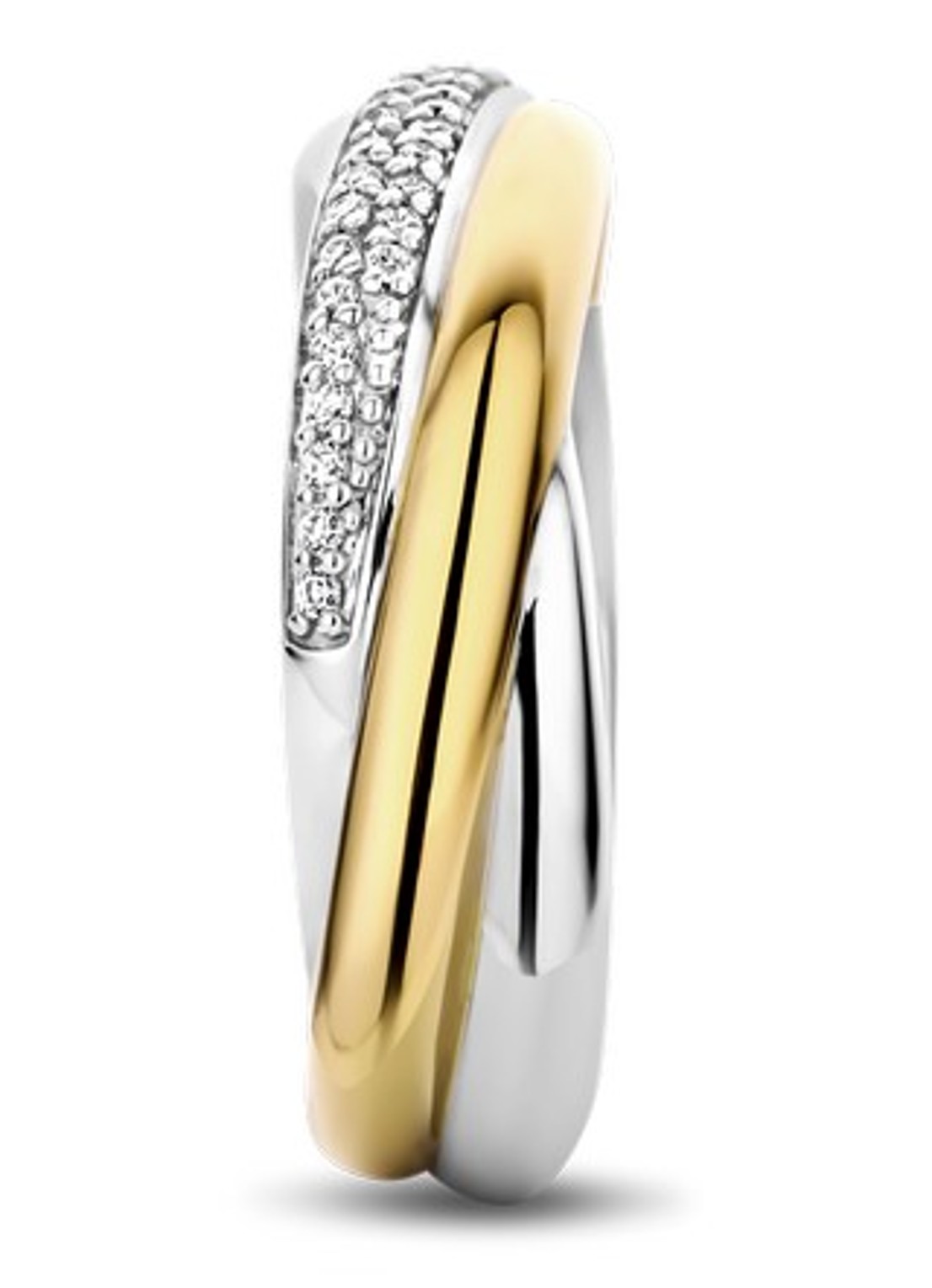 TI SENTO - Milano Ring verguld 12343ZY - detail 8 zilver